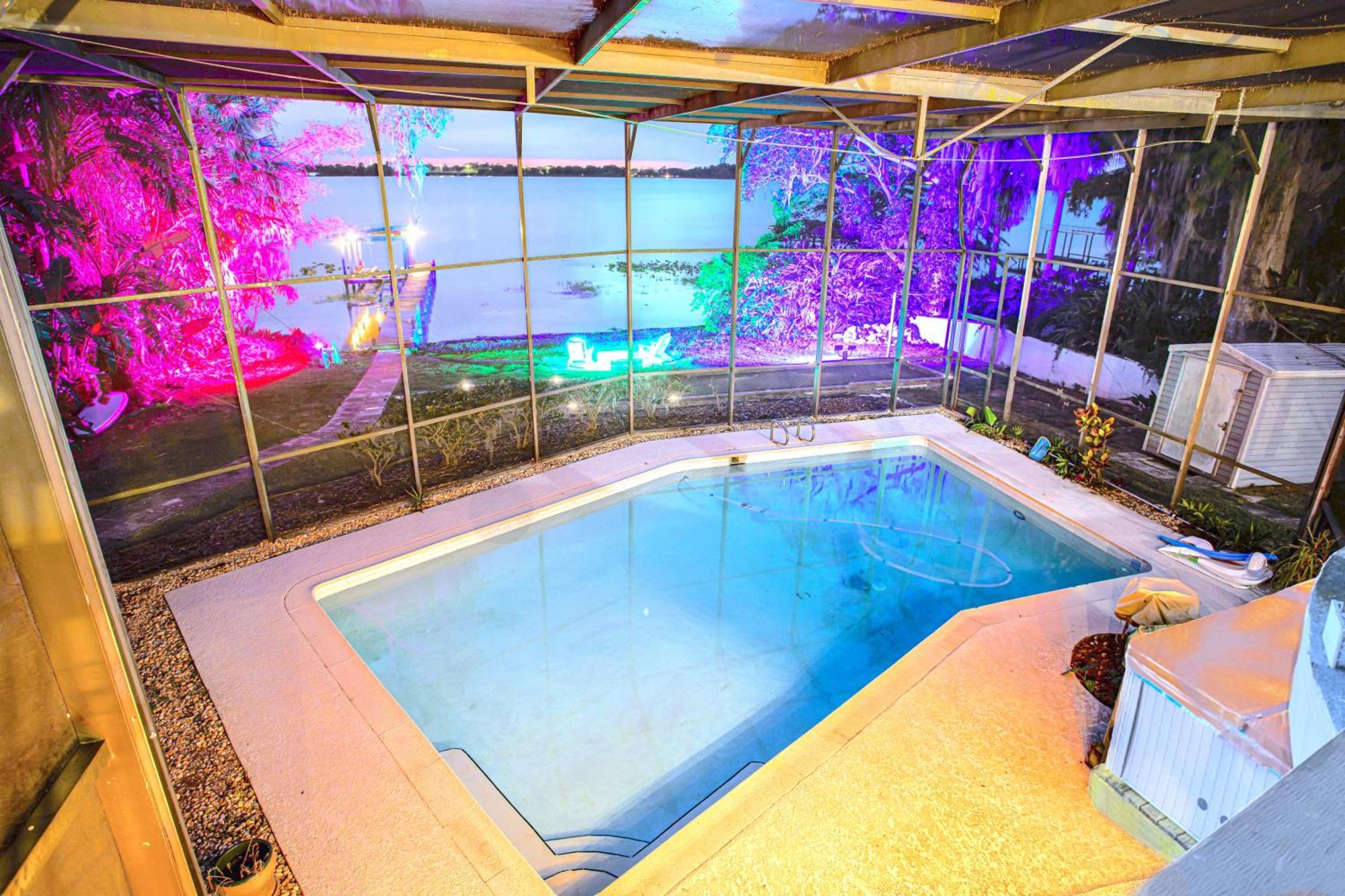 Spacious Lakefront House With Pool, Hottub, & Boating ออร์ลันโด ภายนอก รูปภาพ